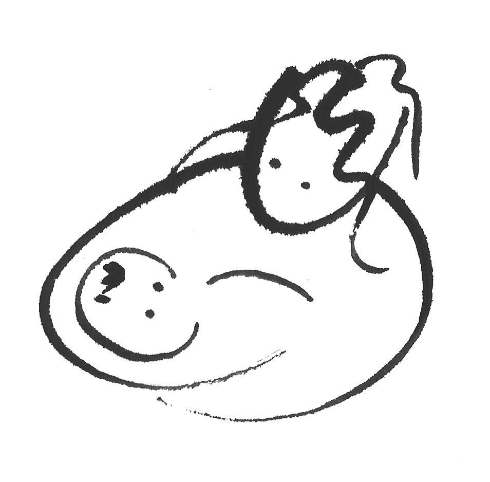 Indigo Violet holding a baby